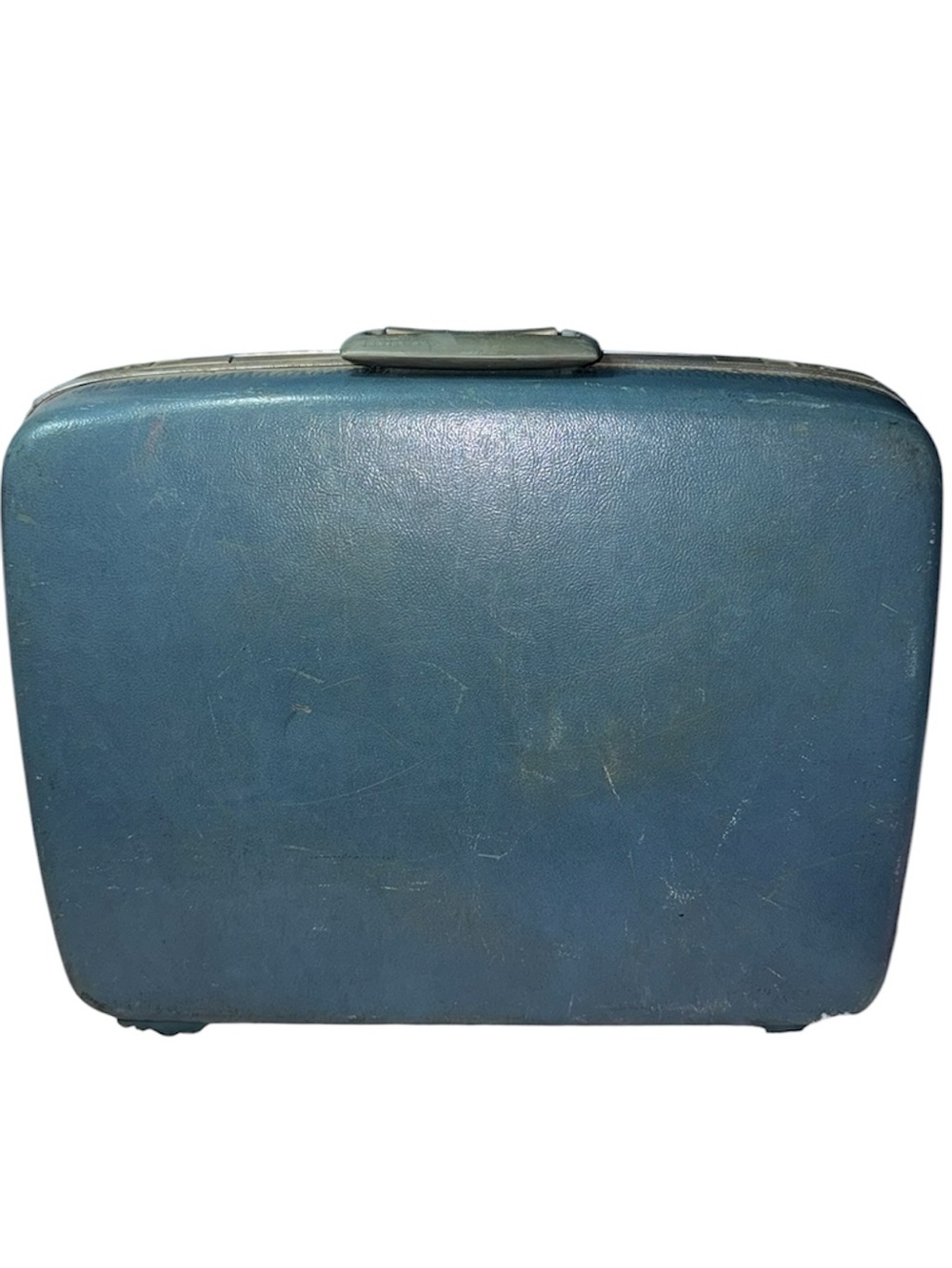 Vintage Samsonite Blue Hard Shell SuitCase Carry On Luggage Bags